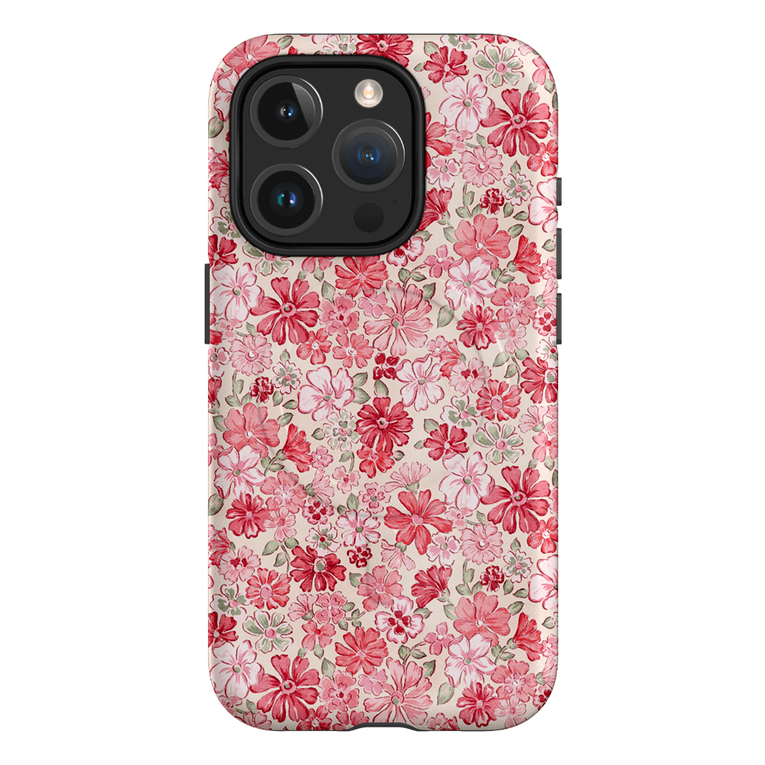 Strawberry Kiss Printed Phone Cases iPhone 15 Pro / Armoured MagSafe by Oak Meadow - The Dairy