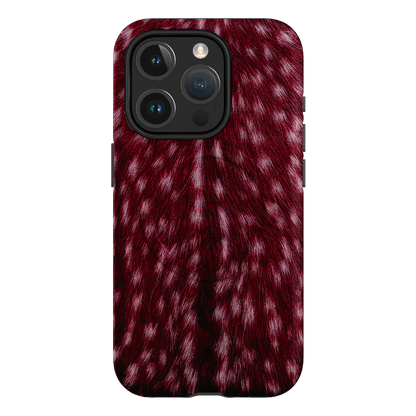 Fawn Burgundy Printed Phone Cases iPhone 15 Pro / Armoured MagSafe by The Dairy - The Dairy