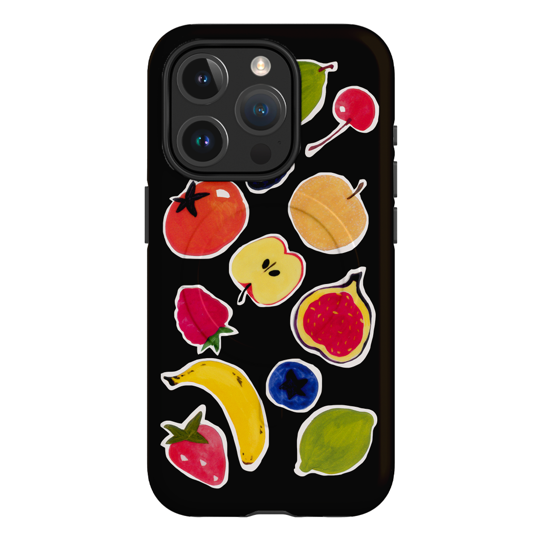 Fruit Stickers Printed Phone Cases iPhone 15 Pro / Armoured MagSafe by Studio Bon - The Dairy