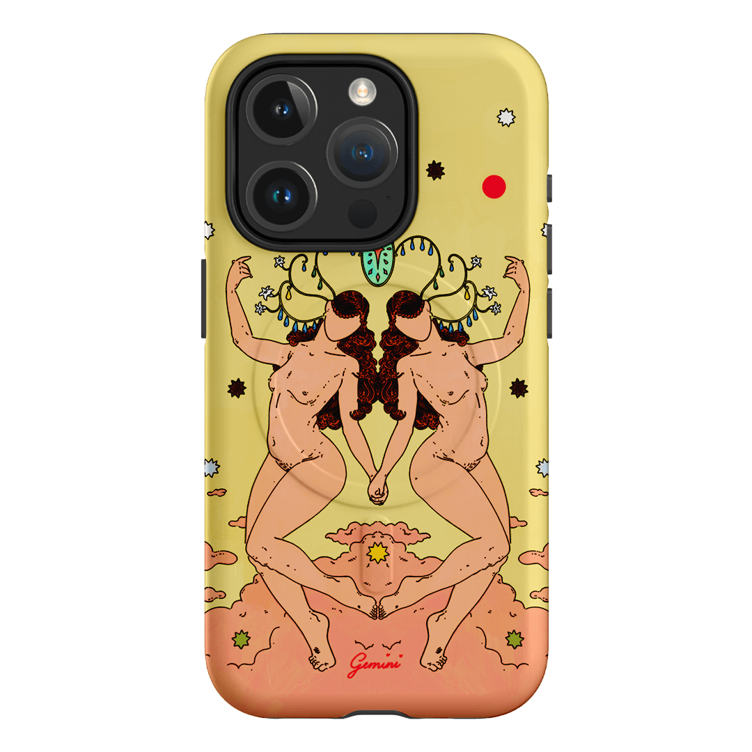 Gemini Season Printed Phone Cases iPhone 15 Pro / Armoured MagSafe by Easty Beasty - The Dairy