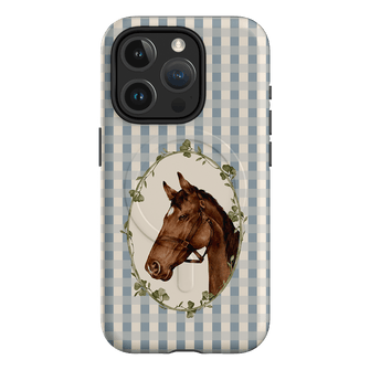 Gingham Horse Printed Phone Cases iPhone 15 Pro / Armoured MagSafe by Kasiags Art - The Dairy