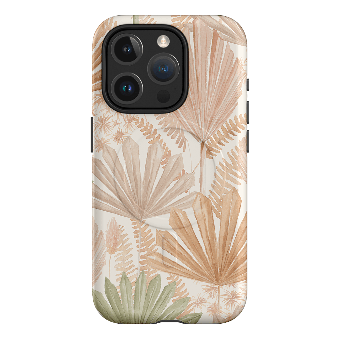 Golden Palm Printed Phone Cases iPhone 15 Pro / Armoured MagSafe by Cass Deller - The Dairy
