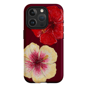 Hibiscus Flower Printed Phone Cases iPhone 15 Pro / Armoured MagSafe by BG. Studio - The Dairy