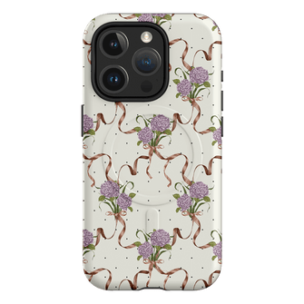 Hydrangea Ribbon Printed Phone Cases iPhone 15 Pro / Armoured MagSafe by Veronica Tucker - The Dairy