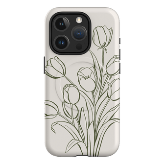 Inked Tulips Printed Phone Cases iPhone 15 Pro / Armoured MagSafe by Typoflora - The Dairy