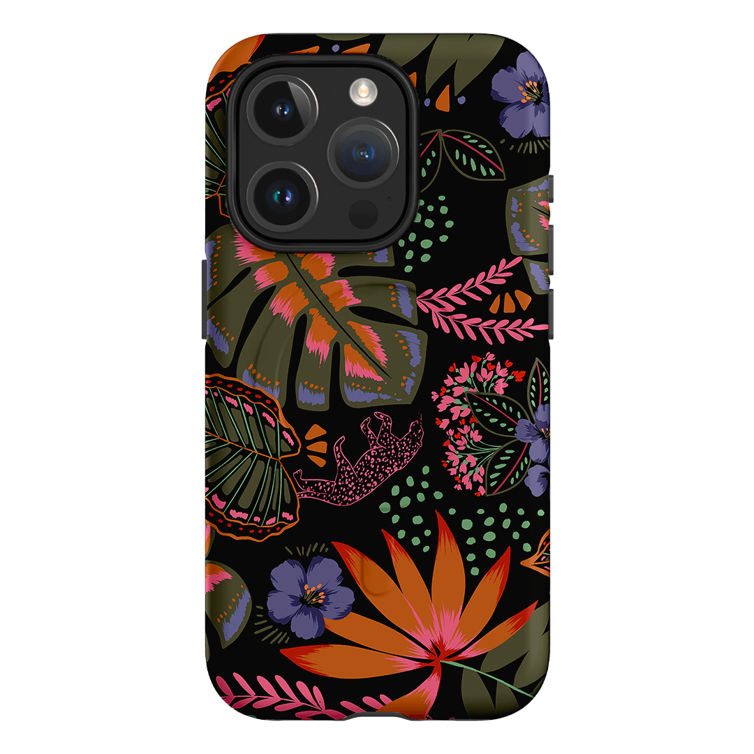 Jungle Leopard Printed Phone Cases iPhone 15 Pro / Armoured MagSafe by Charlie Taylor - The Dairy