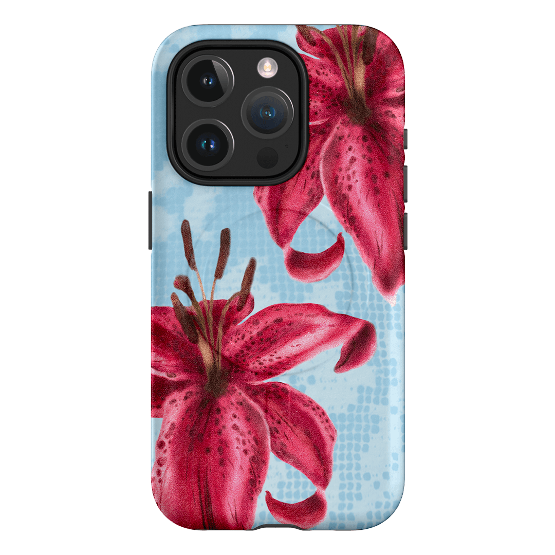 Lillies Printed Phone Cases iPhone 15 Pro / Armoured MagSafe by Sally Hungerford - The Dairy