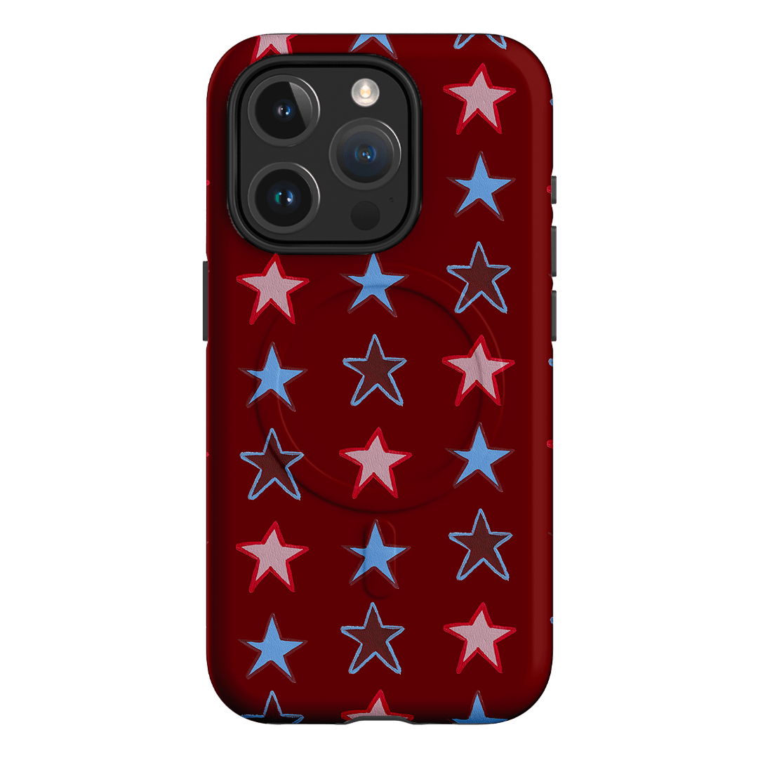 Lucky Stars Rouge Printed Phone Cases iPhone 15 Pro / Armoured MagSafe by BG. Studio - The Dairy