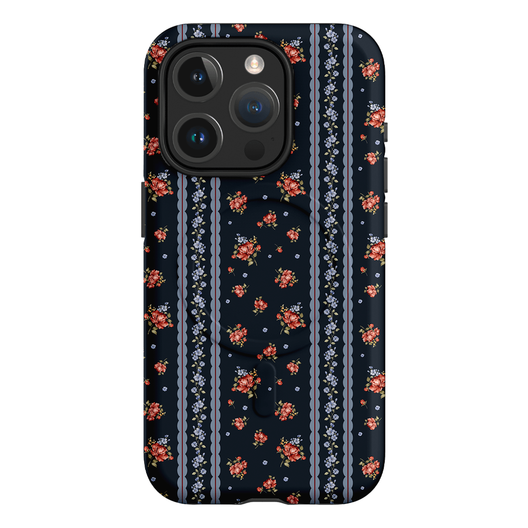 Midnight Stripe Printed Phone Cases iPhone 15 Pro / Armoured MagSafe by Kasiags Art - The Dairy