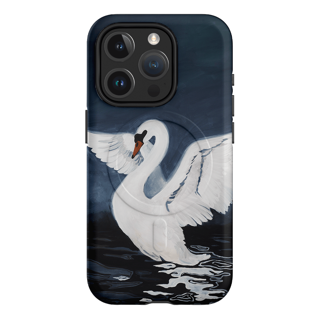 Midnight Swan Printed Phone Cases iPhone 15 Pro / Armoured MagSafe by Lisa Hu - The Dairy
