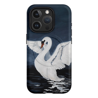 Midnight Swan Printed Phone Cases iPhone 15 Pro / Armoured MagSafe by Lisa Hu - The Dairy