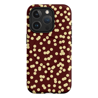 Mini Confetti Burgundy Butter Printed Phone Cases iPhone 15 Pro / Armoured MagSafe by Veronica Tucker - The Dairy