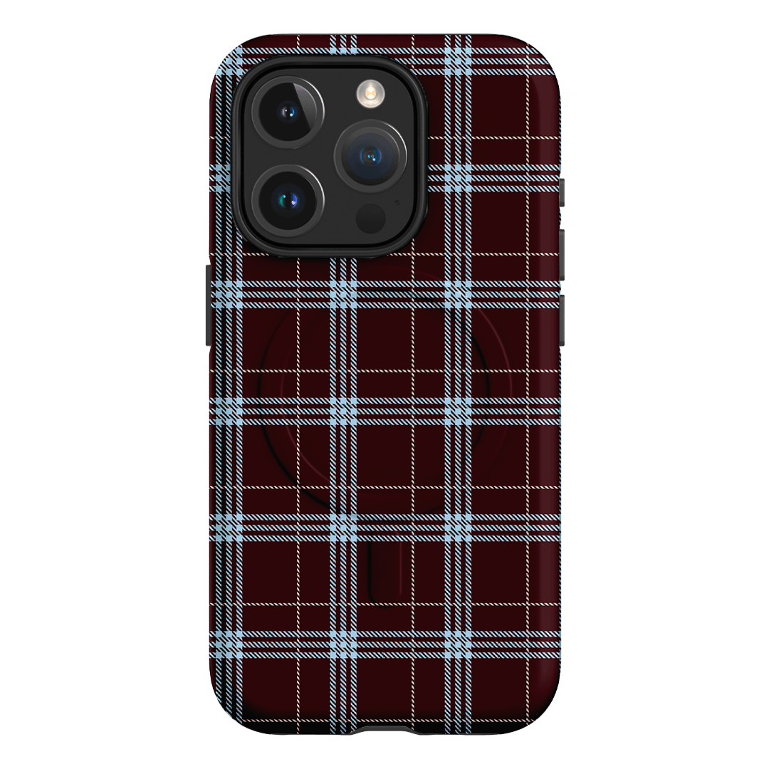 Mocha Plaid Printed Phone Cases iPhone 15 Pro / Armoured MagSafe by The Dairy - The Dairy