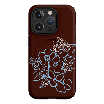 Mocha Posy Printed Phone Cases iPhone 15 Pro / Armoured MagSafe by Typoflora - The Dairy