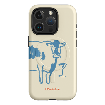 Mootini Blue Printed Phone Cases iPhone 15 Pro / Armoured MagSafe by Phthalo Ruth - The Dairy