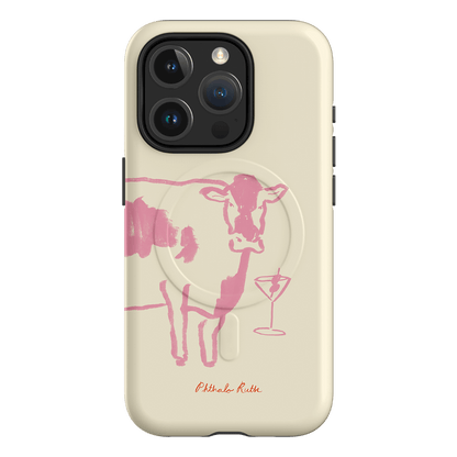 Mootini Pink Printed Phone Cases iPhone 15 Pro / Armoured MagSafe by Phthalo Ruth - The Dairy