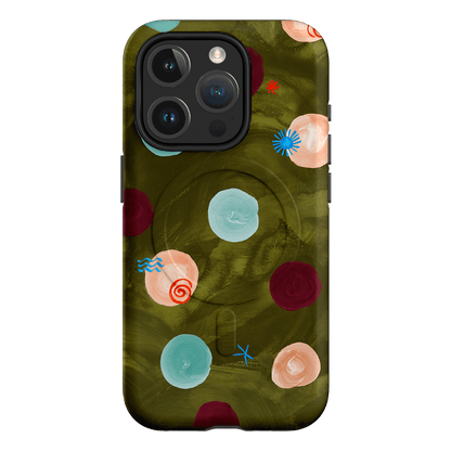 Olive Spot Printed Phone Cases iPhone 15 Pro / Armoured MagSafe by Charlie Taylor - The Dairy