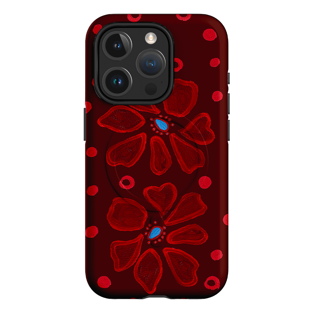 Painted Petal Rouge Printed Phone Cases iPhone 15 Pro / Armoured MagSafe by BG. Studio - The Dairy