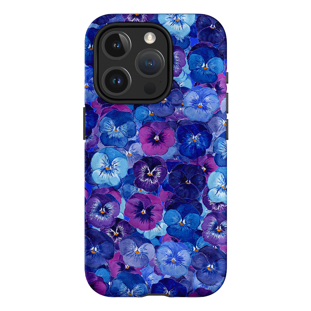 Pansy Jumble Printed Phone Cases iPhone 15 Pro / Armoured MagSafe by Kayla Henley - The Dairy
