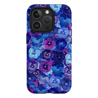 Pansy Jumble Printed Phone Cases iPhone 15 Pro / Armoured MagSafe by Kayla Henley - The Dairy