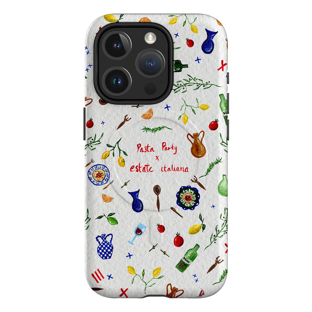 Pasta Party Printed Phone Cases iPhone 15 Pro / Armoured MagSafe by BG. Studio - The Dairy