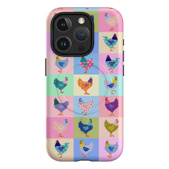 Pastel Chickens Printed Phone Cases iPhone 15 Pro / Armoured MagSafe by Kayla Henley - The Dairy