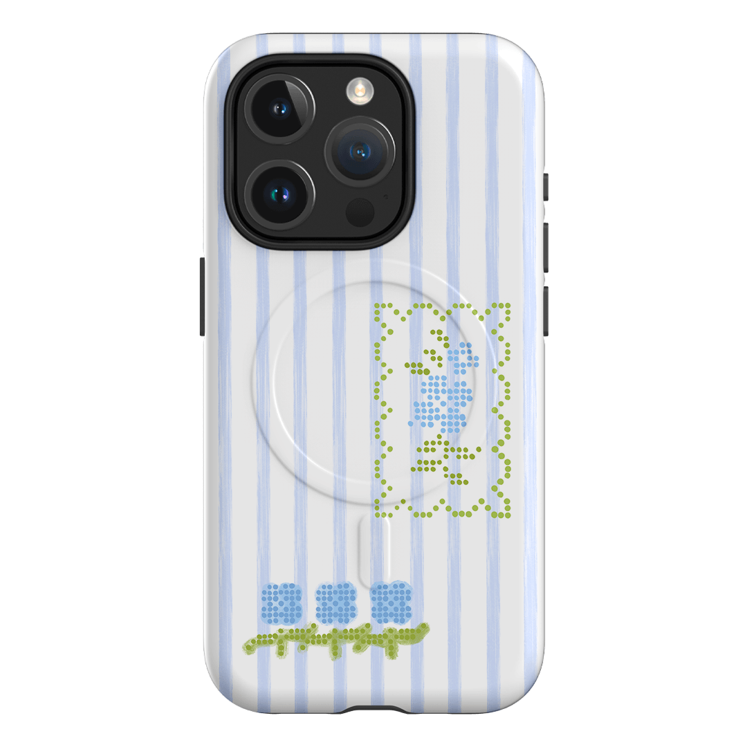 Patchwork Blue Printed Phone Cases iPhone 15 Pro / Armoured MagSafe by Kayla Carr - The Dairy