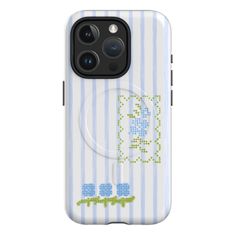 Patchwork Blue Printed Phone Cases iPhone 15 Pro / Armoured MagSafe by Kayla Carr - The Dairy