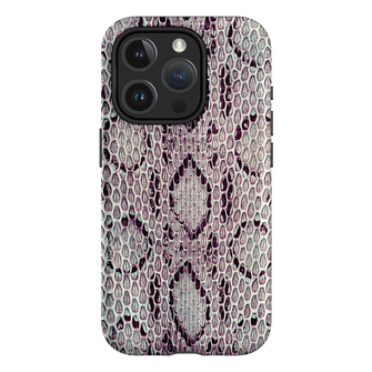 Plum Python Printed Phone Cases iPhone 15 Pro / Armoured MagSafe by The Dairy - The Dairy