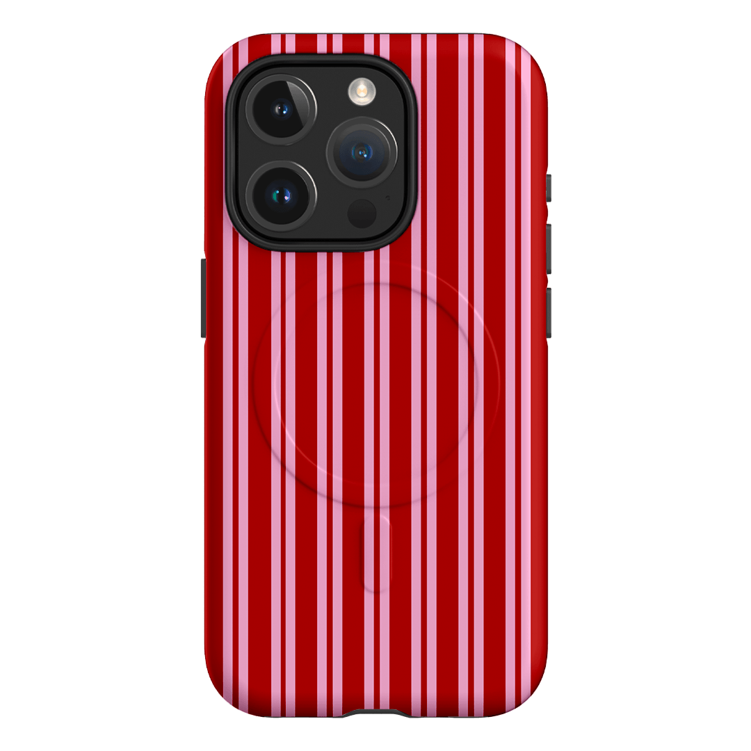 Punch Stripes Printed Phone Cases iPhone 15 Pro / Armoured MagSafe by The Dairy - The Dairy