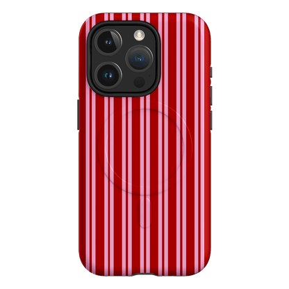 Punch Stripes Printed Phone Cases iPhone 15 Pro / Armoured MagSafe by The Dairy - The Dairy