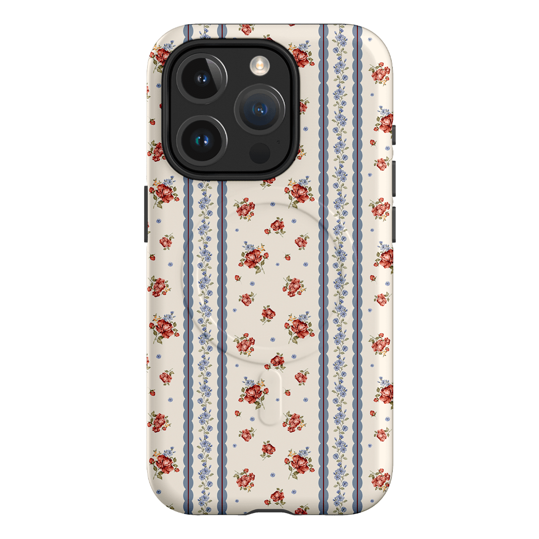 Rose Stripe Printed Phone Cases iPhone 15 Pro / Armoured MagSafe by Kasiags Art - The Dairy