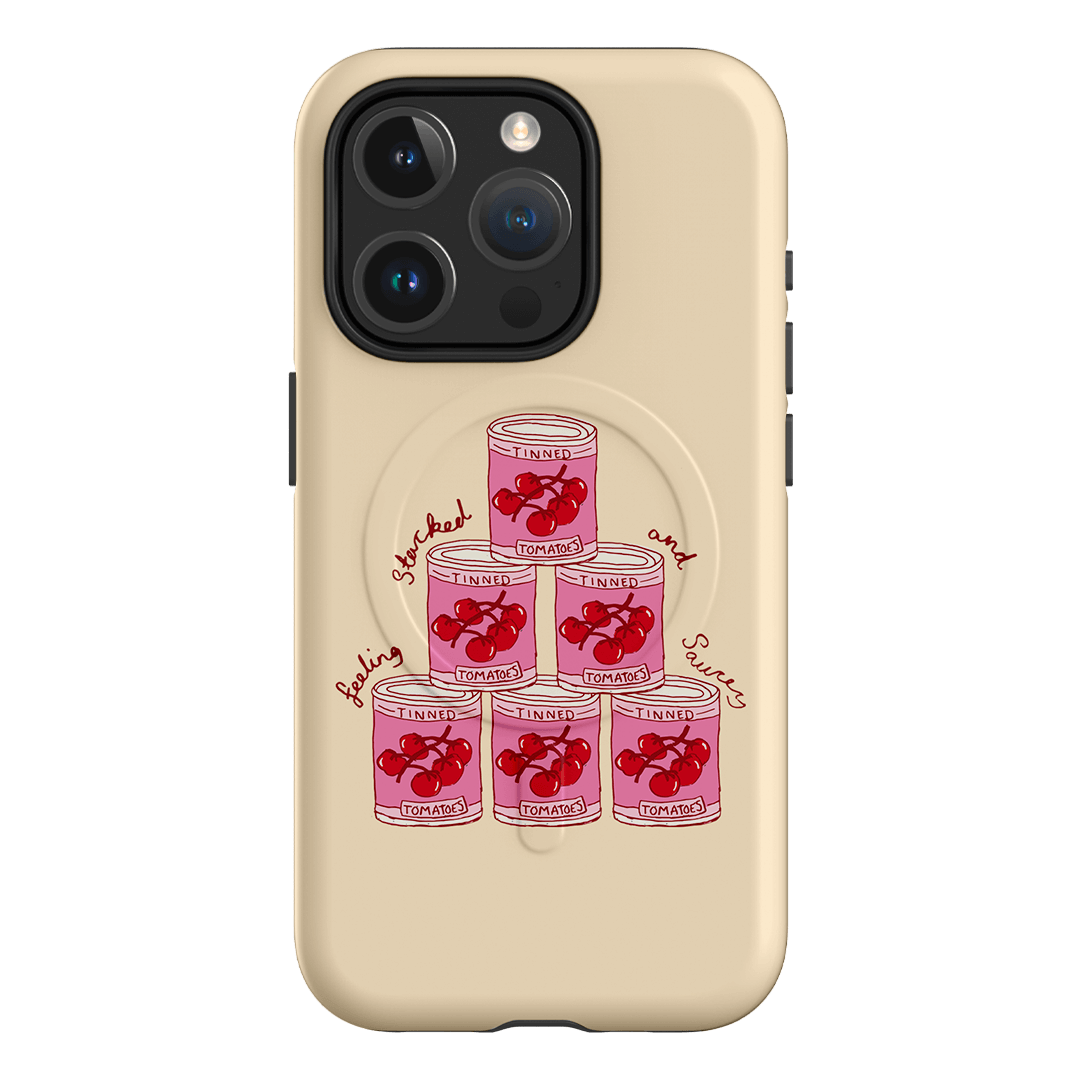 Saucy Supper Printed Phone Cases iPhone 15 Pro / Armoured MagSafe by The Dairy - The Dairy