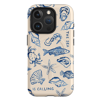 Sea Call Printed Phone Cases iPhone 15 Pro / Armoured MagSafe by Cass Deller - The Dairy