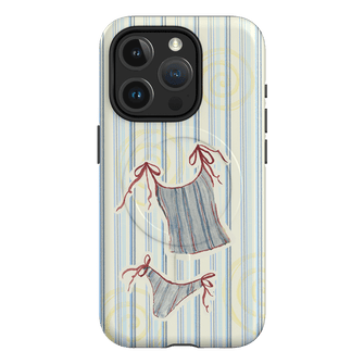 Stripe Tankini Printed Phone Cases iPhone 15 Pro / Armoured MagSafe by Kayla Carr - The Dairy