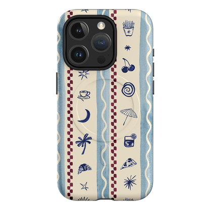 Summer Snacks Blue Printed Phone Cases iPhone 15 Pro / Armoured MagSafe by Charlie Taylor - The Dairy