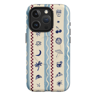 Summer Snacks Blue Printed Phone Cases iPhone 15 Pro / Armoured MagSafe by Charlie Taylor - The Dairy