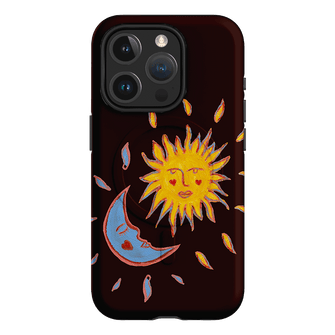Sun & Moon Plum Printed Phone Cases iPhone 15 Pro / Armoured MagSafe by BG. Studio - The Dairy