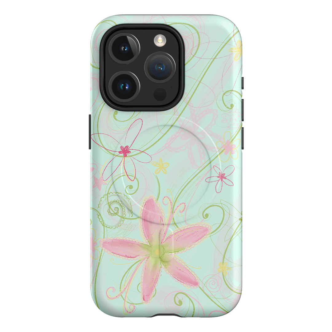 Swirl Blue Printed Phone Cases iPhone 15 Pro / Armoured MagSafe by Kayla Carr - The Dairy
