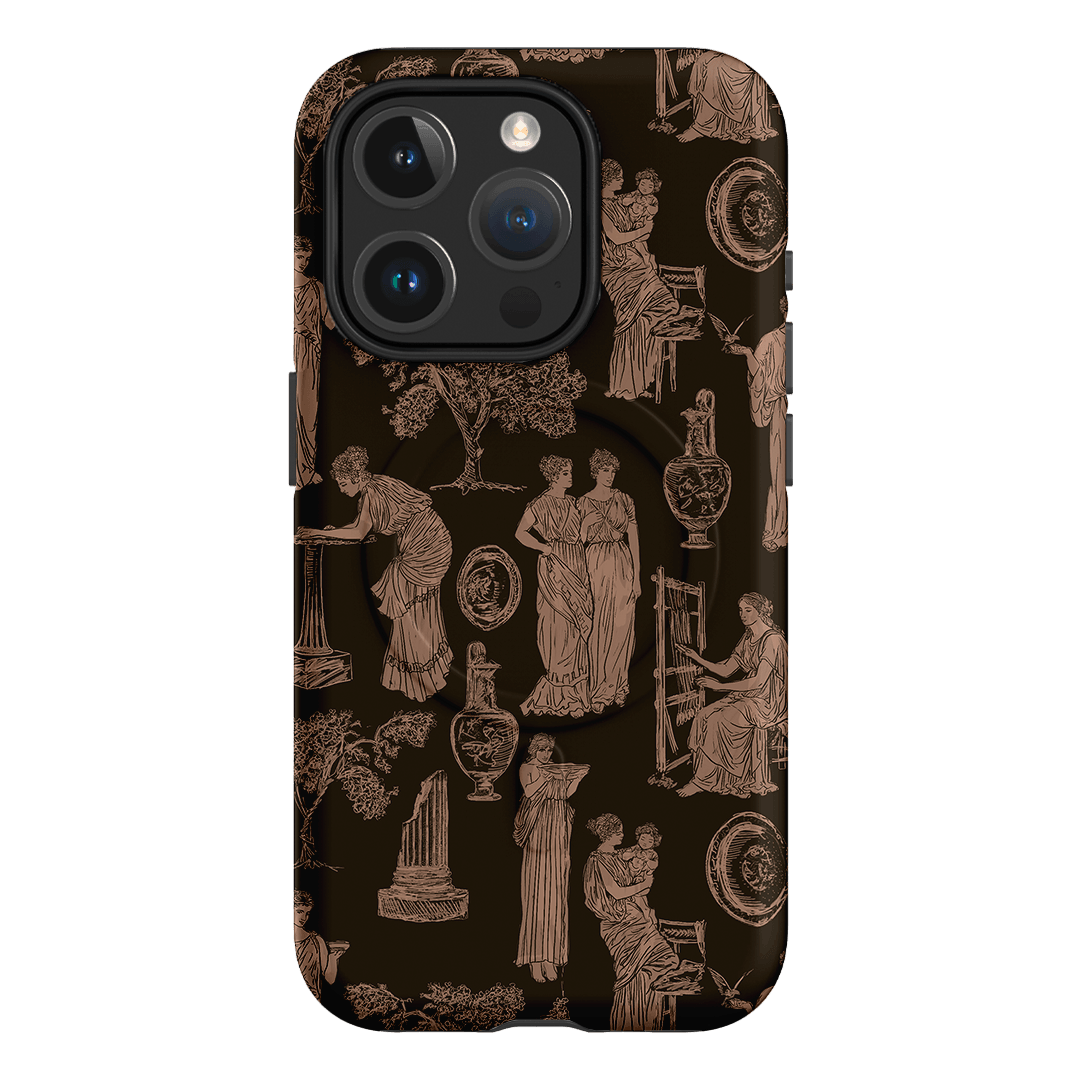 Symposium Burnt Umber Printed Phone Cases iPhone 15 Pro / Armoured MagSafe by Veronica Tucker - The Dairy