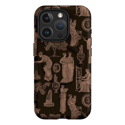 Symposium Burnt Umber Printed Phone Cases iPhone 15 Pro / Armoured MagSafe by Veronica Tucker - The Dairy