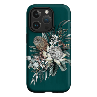 Teal Native Printed Phone Cases by Typoflora - The Dairy