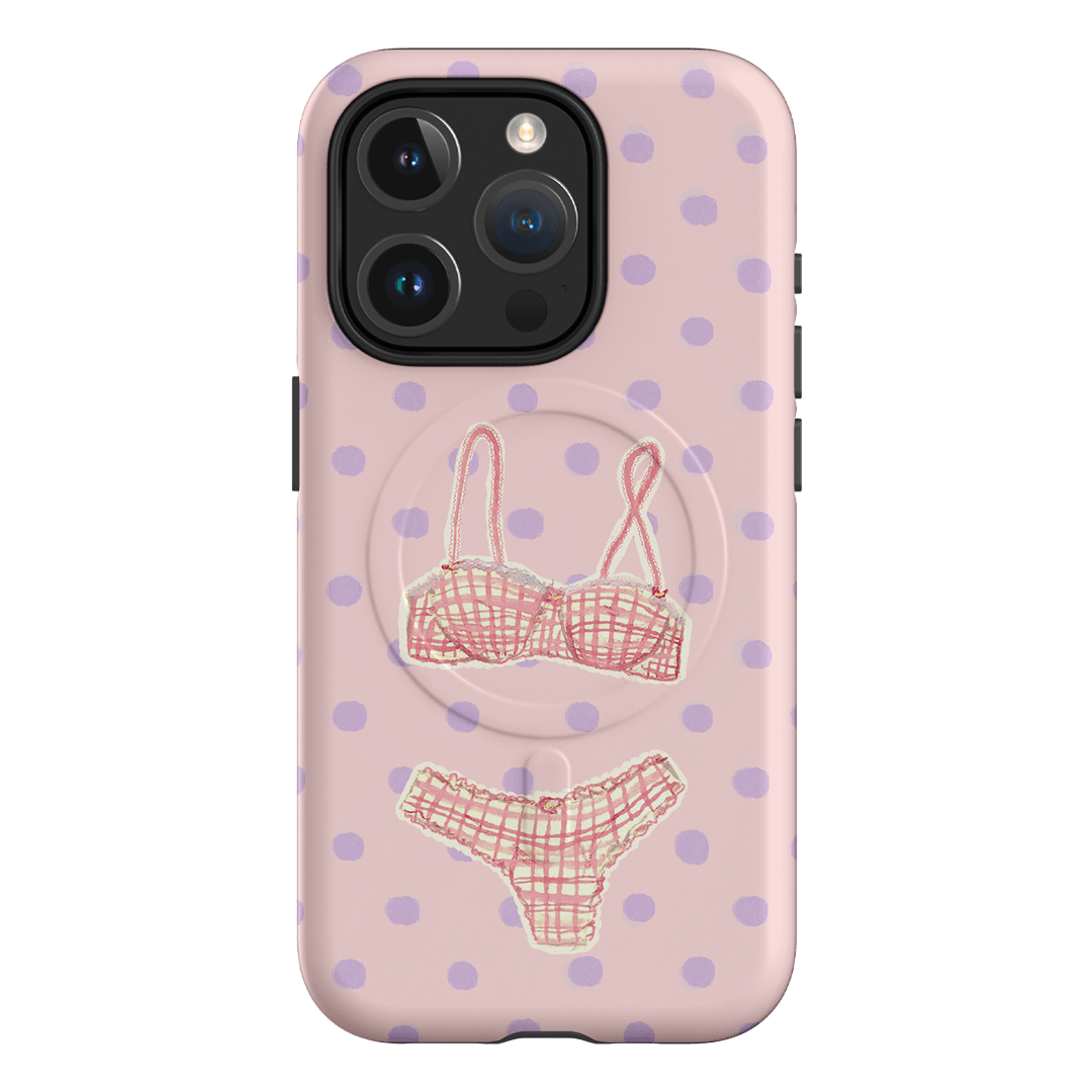 Vintage Gingham Printed Phone Cases iPhone 15 Pro / Armoured MagSafe by Kayla Carr - The Dairy
