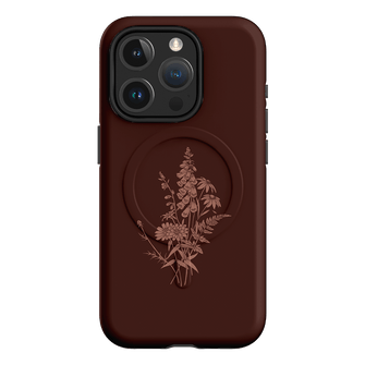 Wildflowers Mocha Printed Phone Cases iPhone 15 Pro / Armoured MagSafe by Typoflora - The Dairy