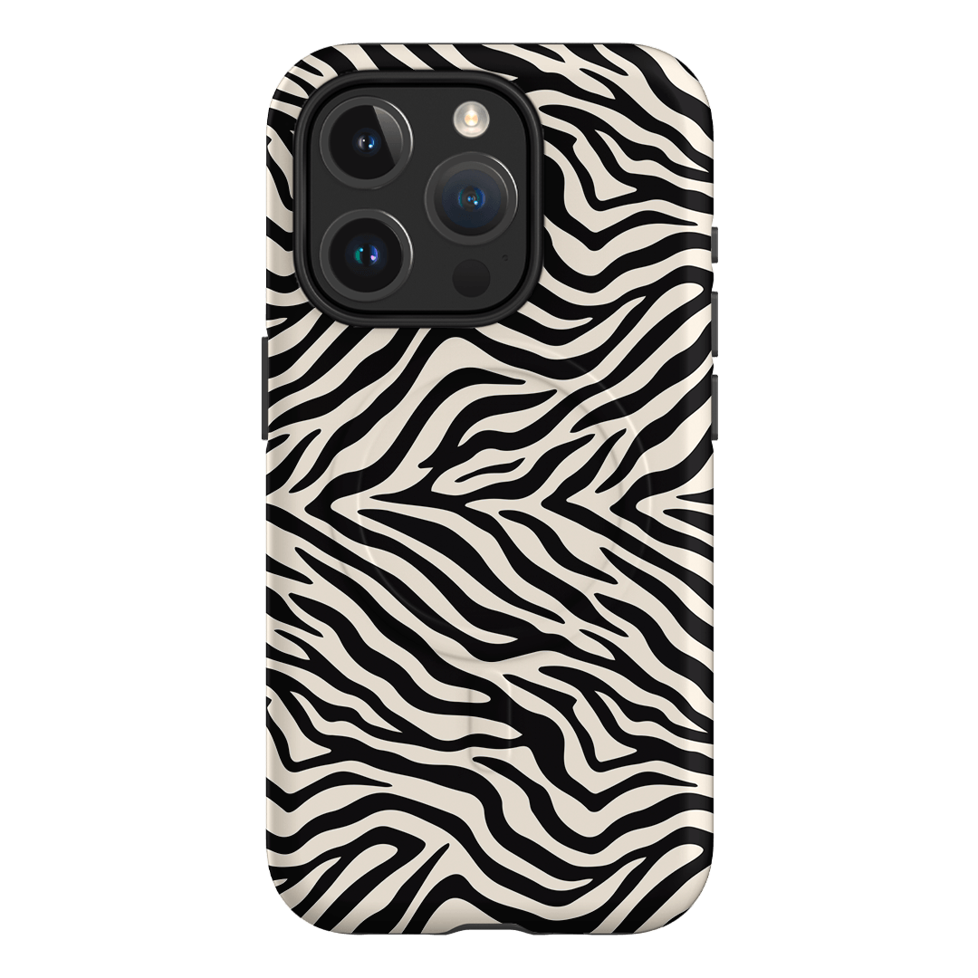 Zebra Ink Printed Phone Cases iPhone 15 Pro / Armoured MagSafe by The Dairy - The Dairy