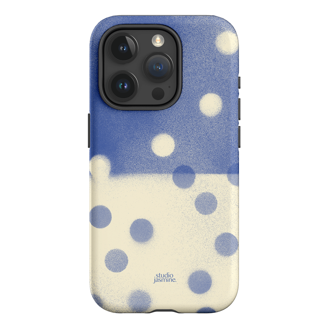 Bleu Polka Dot Printed Phone Cases iPhone 15 Pro / Armoured by Jasmine Dowling - The Dairy
