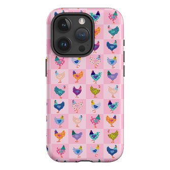 Checkered Chickens Printed Phone Cases iPhone 15 Pro / Armoured by Kayla Henley - The Dairy