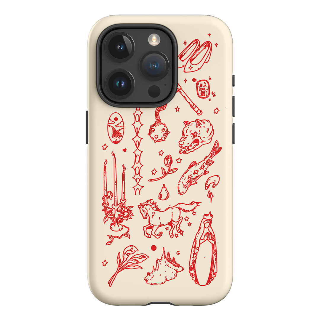 Dreamcore Cream Printed Phone Cases iPhone 15 Pro / Armoured by Easty Beasty - The Dairy