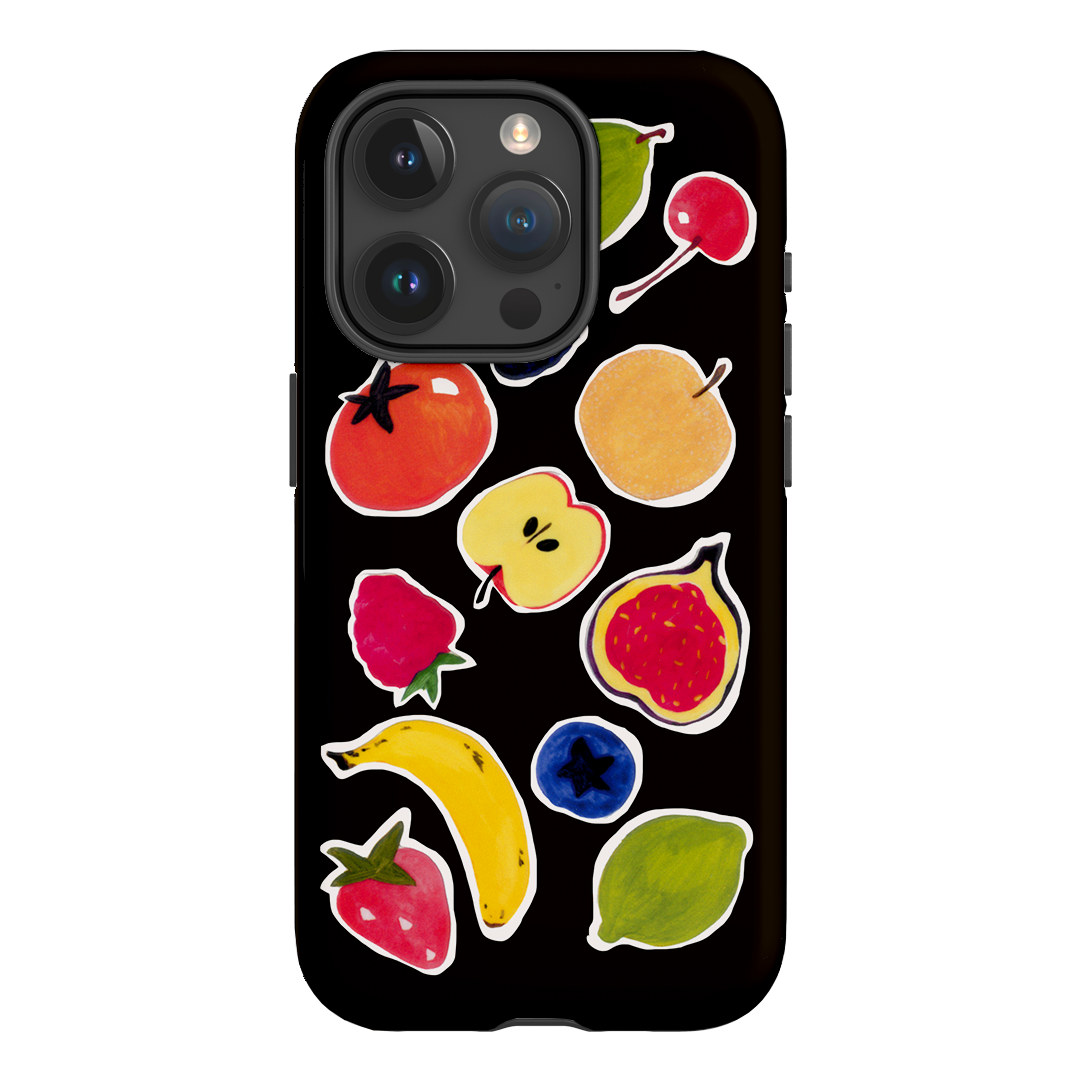 Fruit Stickers Printed Phone Cases iPhone 15 Pro / Armoured by Studio Bon - The Dairy