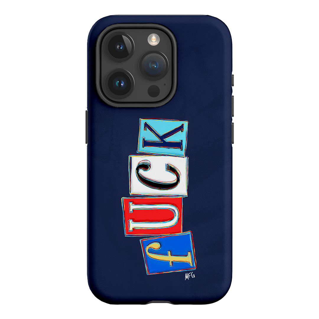 Lil Fcks Blue Printed Phone Cases iPhone 15 Pro / Armoured by Margarbs Art - The Dairy